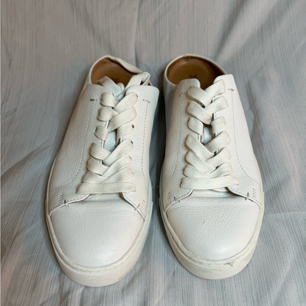 White Frye Half Sneakers Mule Women’s Size 8